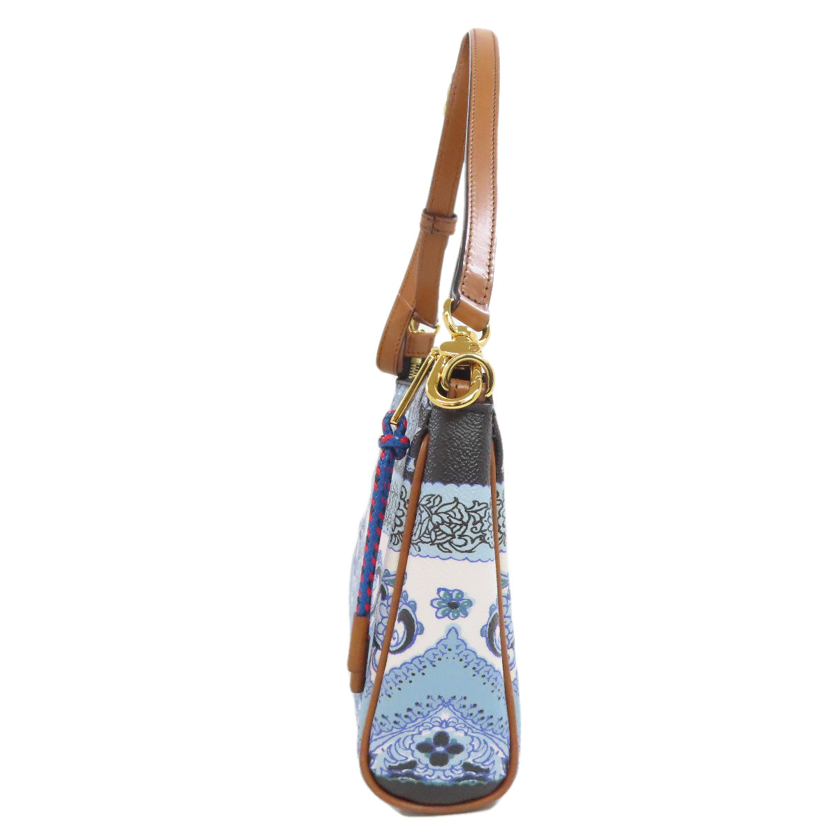 ETRO Flower motif Shoulder Bag PVC Ladies [Used]