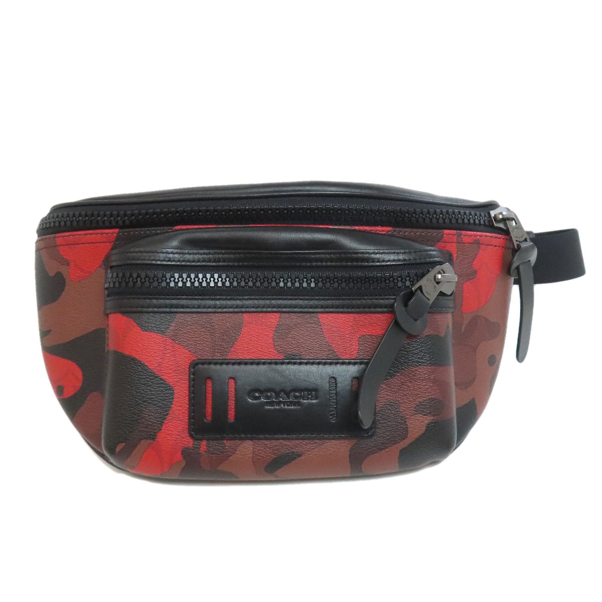 COACH  F89034 body bag Camouflage pattern PVC Leathermens