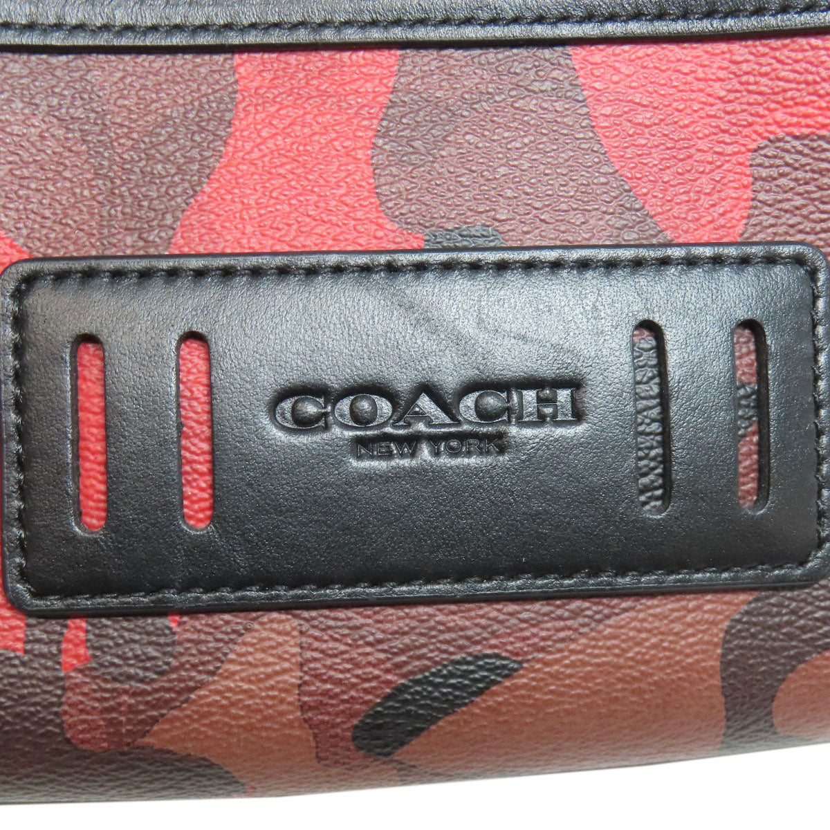 COACH  F89034 body bag Camouflage pattern PVC Leathermens