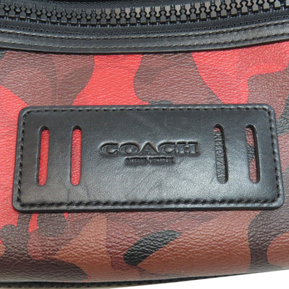 COACH  F89034 body bag Camouflage pattern PVC Leathermens