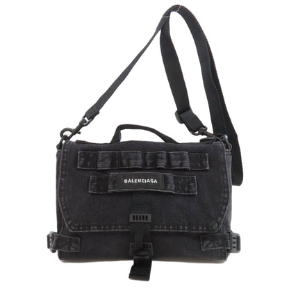 BALENCIAGA  656106 Shoulder Bag Army 2WAY Denim Ladies