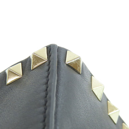 VALENTINO Studs Shoulder Bag Leather Ladies [Used]