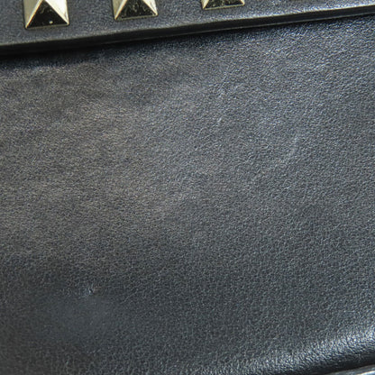 VALENTINO Studs Shoulder Bag Leather Ladies [Used]