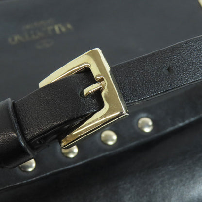 VALENTINO Studs Shoulder Bag Leather Ladies [Used]