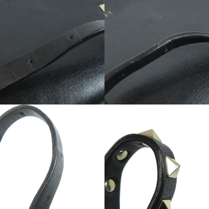 VALENTINO Studs Shoulder Bag Leather Ladies [Used]