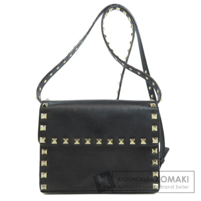 VALENTINO Studs Shoulder Bag Leather Ladies [Used]