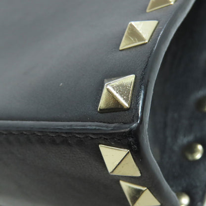 VALENTINO   Shoulder Bag Studs Leather Ladies