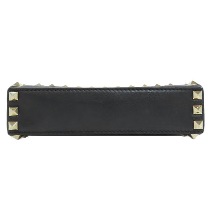 VALENTINO Studs Shoulder Bag Leather Ladies [Used]