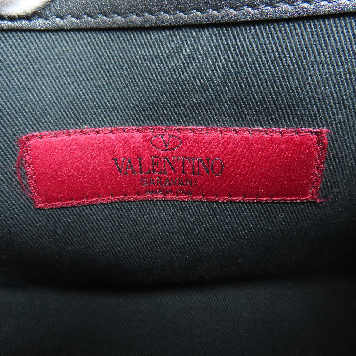 VALENTINO Studs Shoulder Bag Leather Ladies [Used]