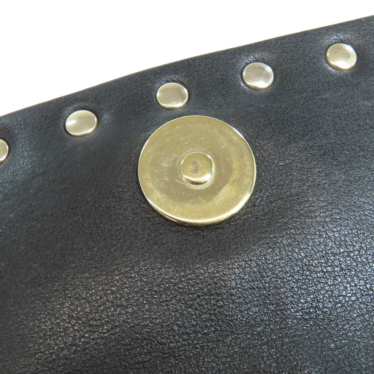 VALENTINO Studs Shoulder Bag Leather Ladies [Used]
