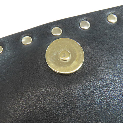 VALENTINO Studs Shoulder Bag Leather Ladies [Used]