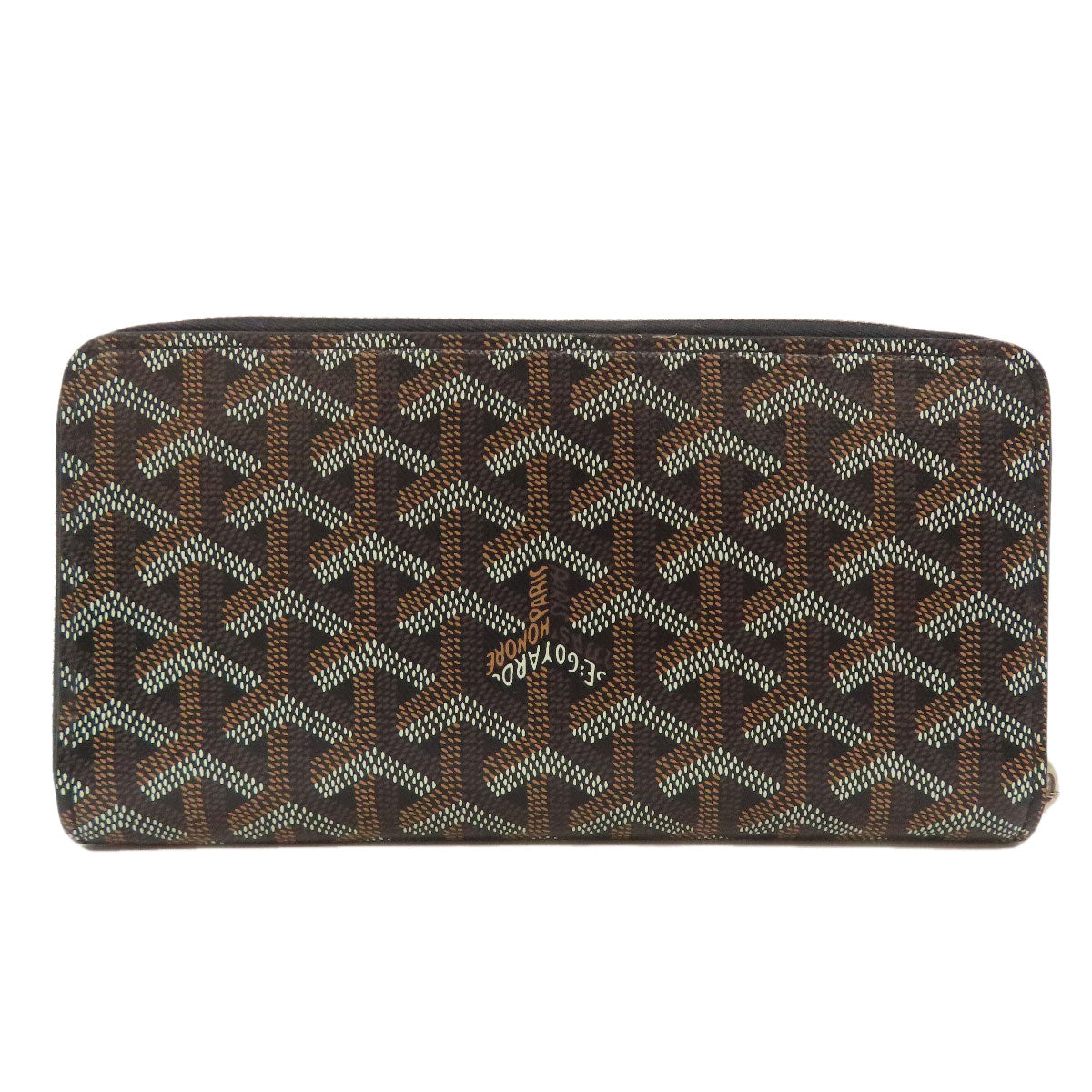 GOYARD   Long wallet (with coin pocket) Herringbone pattern PVC Ladies