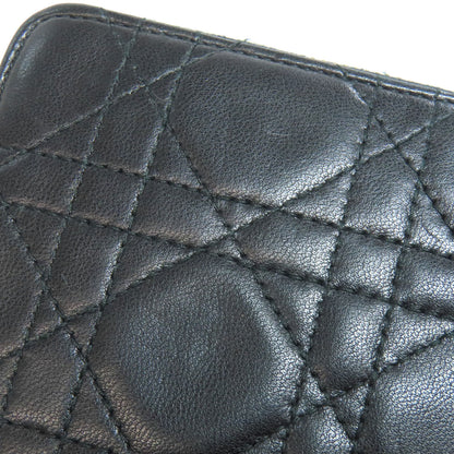 CHRISTIAN DIOR Canage Bifold Wallet with Coin Pocket Lambskin Ladies [Used]