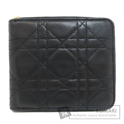 CHRISTIAN DIOR Canage Bifold Wallet with Coin Pocket Lambskin Ladies [Used]