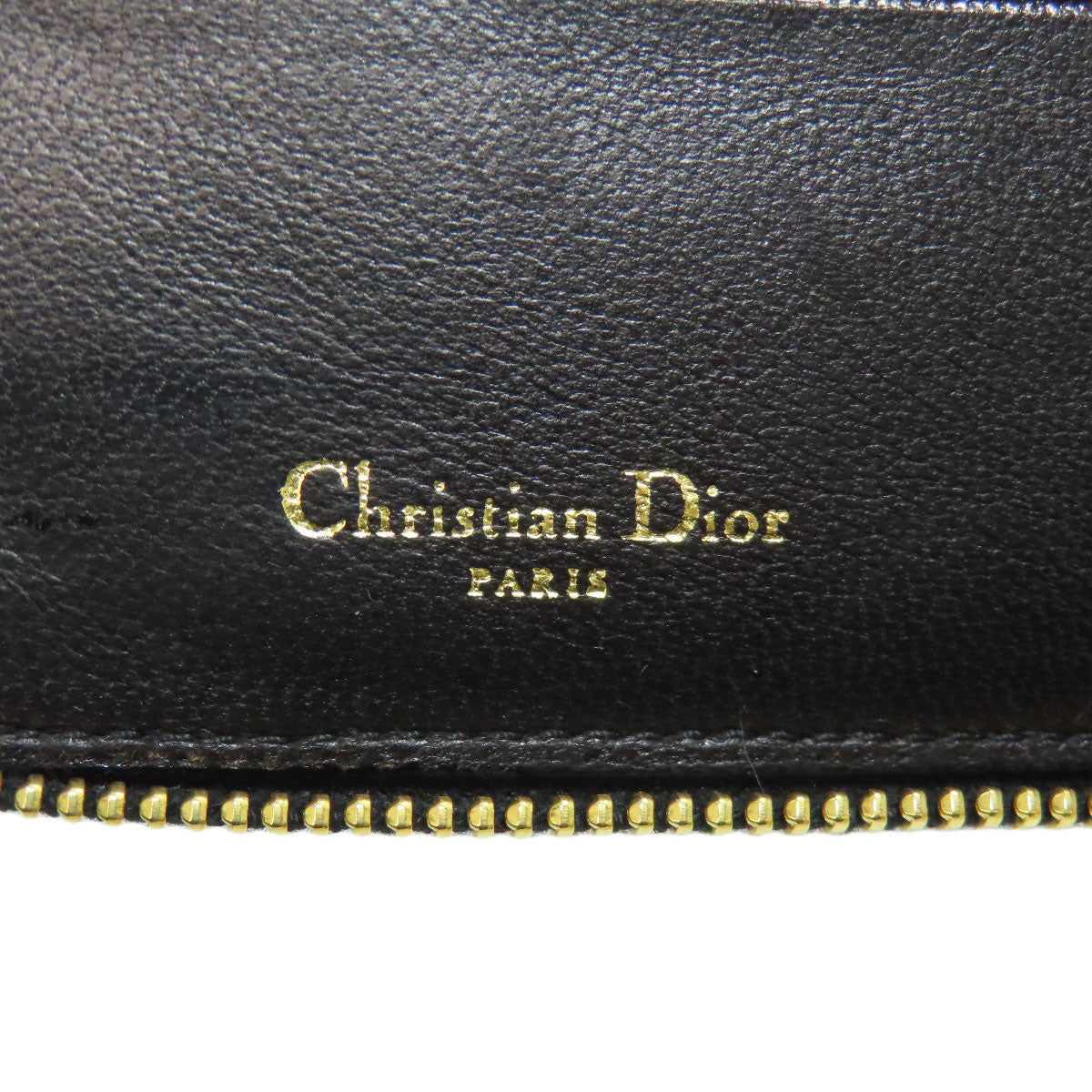 CHRISTIAN DIOR Canage Bifold Wallet with Coin Pocket Lambskin Ladies [Used]