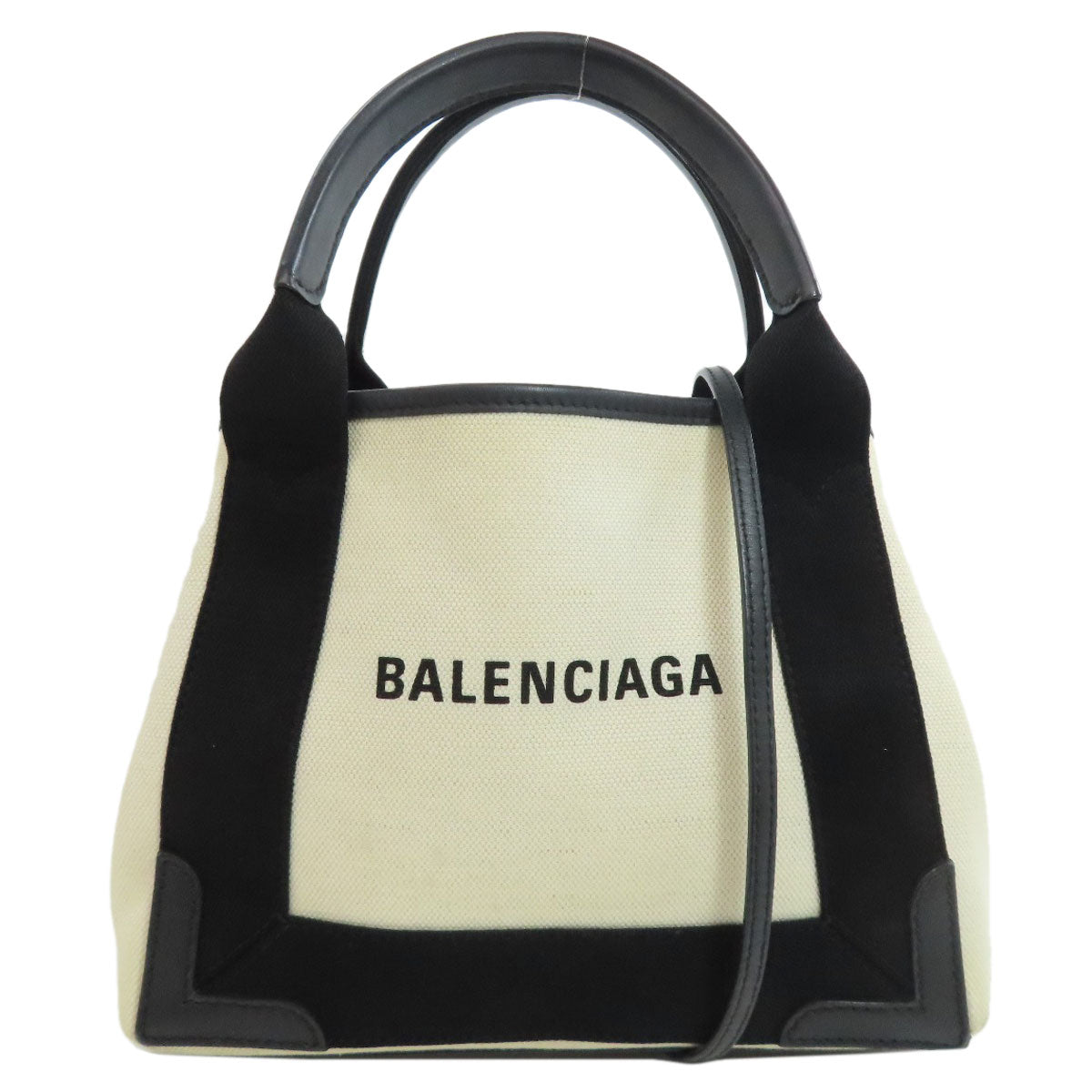 BALENCIAGA  390346 Handbag NAVY CABAS XS 2WAY Canvas Ladies