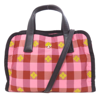kate spade Molly Checkpattern 2WAY Handbag Nylon Ladies [Used]