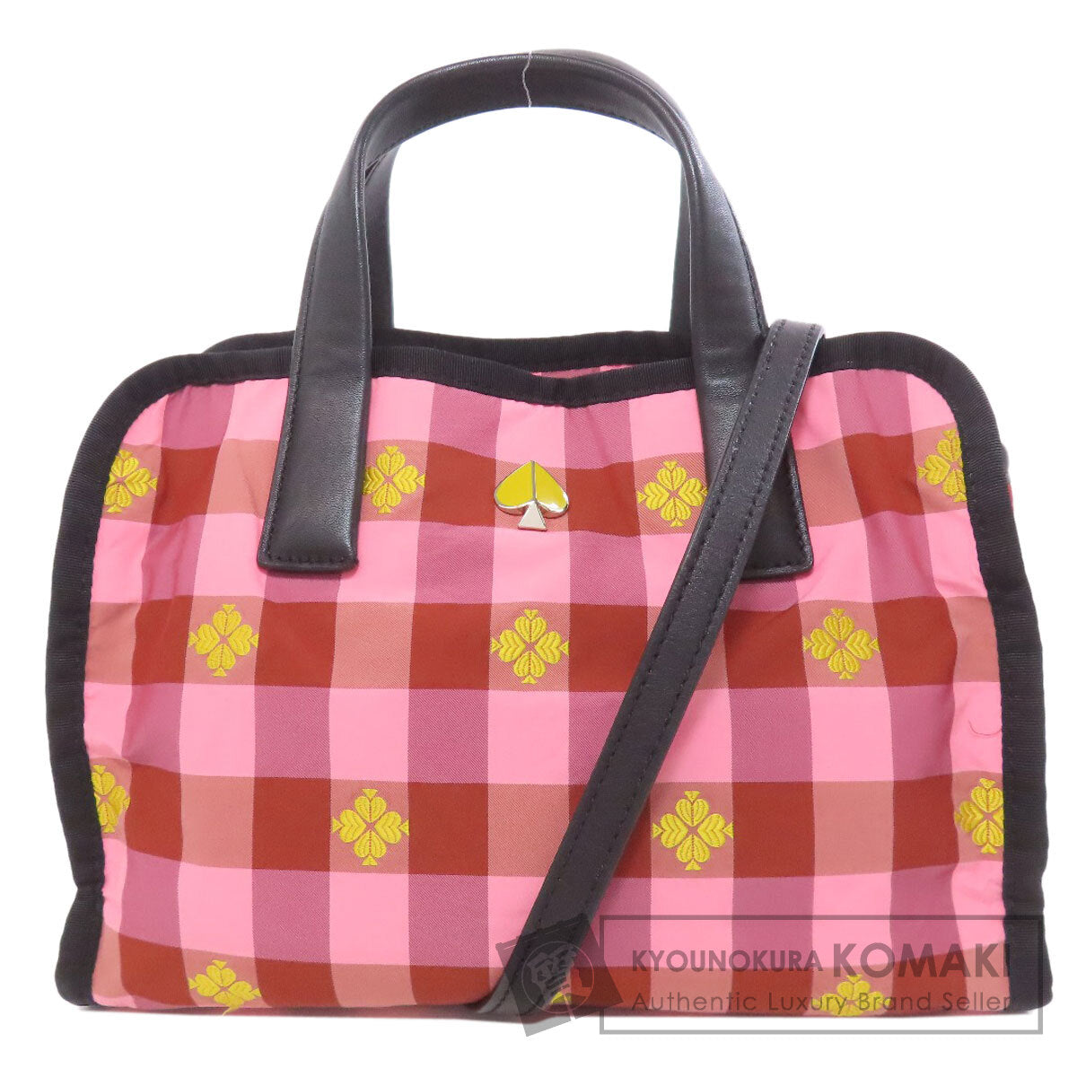 kate spade Molly Checkpattern 2WAY Handbag Nylon Ladies [Used]
