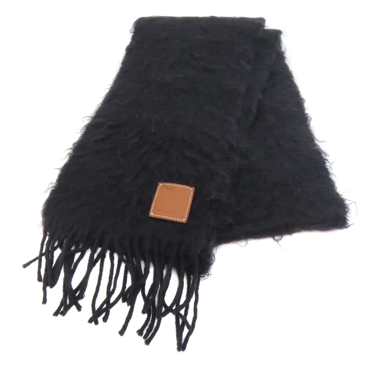 LOEWE anagram Scarf Moheya woolLadies [Used]
