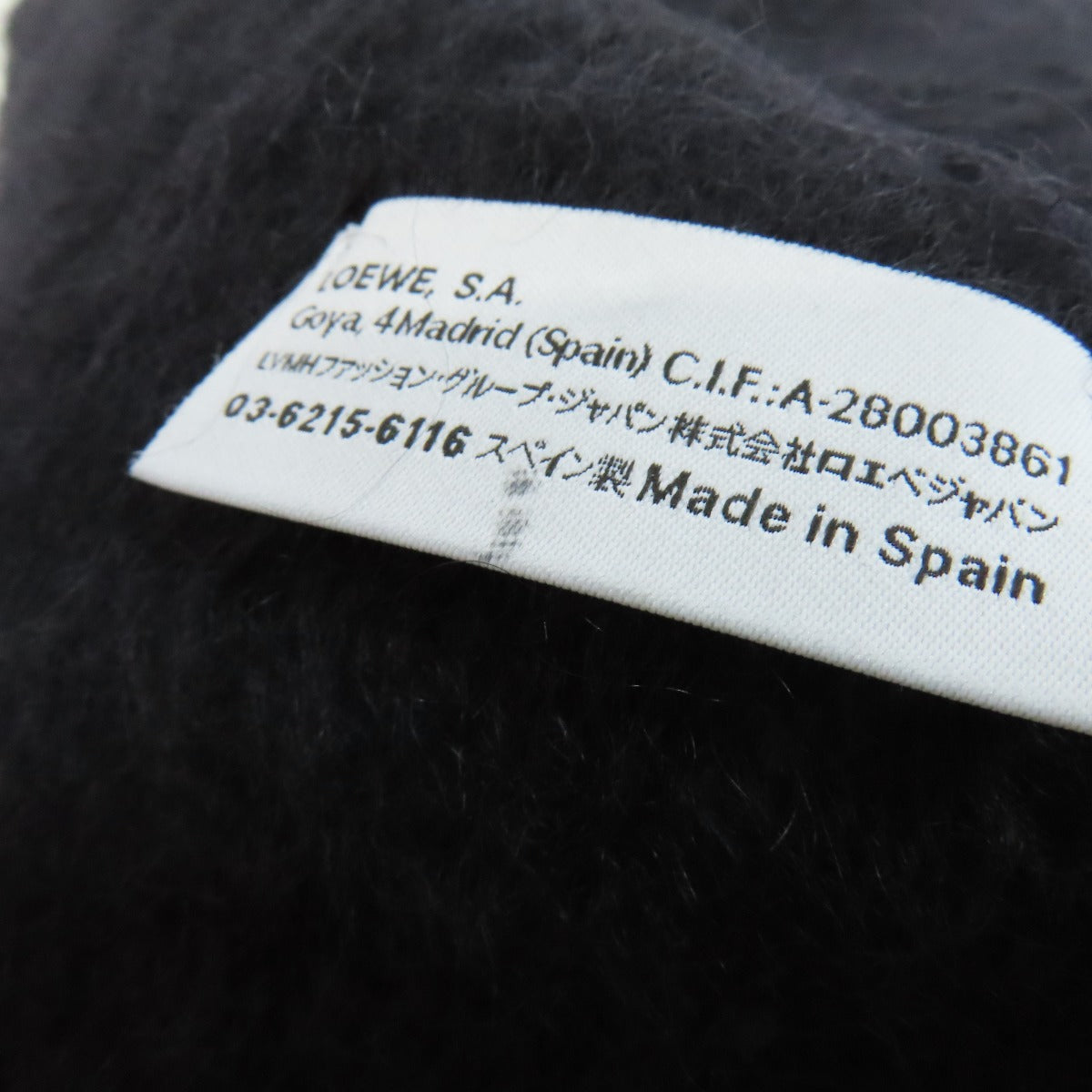 LOEWE anagram Scarf Moheya woolLadies [Used]