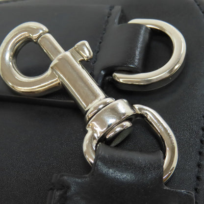 VALENTINO logo Shoulder Bag Leather Ladies [Used]