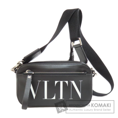 VALENTINO logo Shoulder Bag Leather Ladies [Used]