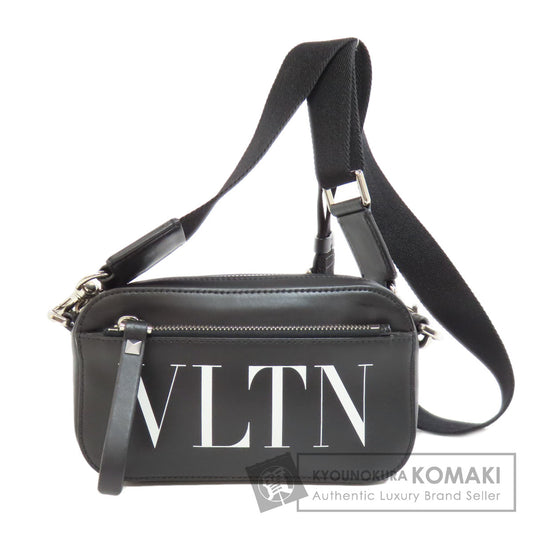 VALENTINO logo Shoulder Bag Leather Ladies [Used]