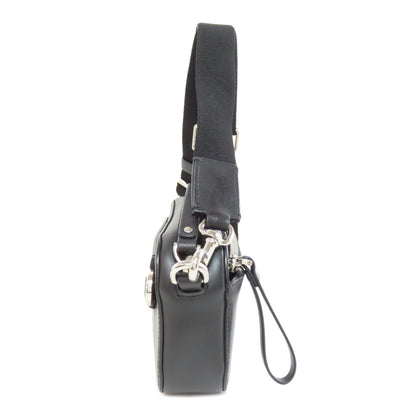 VALENTINO logo Shoulder Bag Leather Ladies [Used]