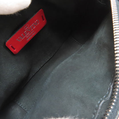 VALENTINO logo Shoulder Bag Leather Ladies [Used]
