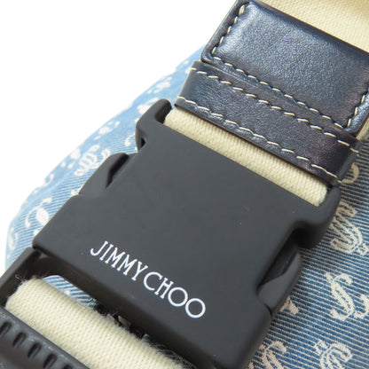 Jimmy Choo Logo motif body bag Canvas Ladies [Used]