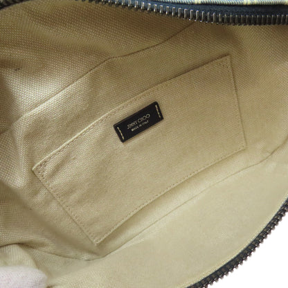 Jimmy Choo Logo motif body bag Canvas Ladies [Used]