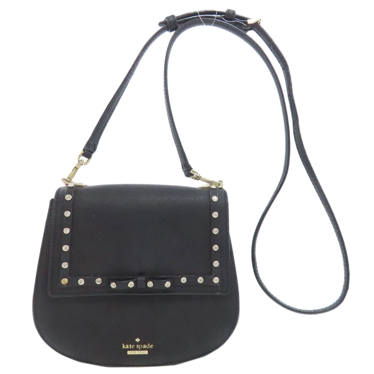 kate spade SMALL BYRDIE RIBBON BIJOU Shoulder Bag Leather Ladies [Used]