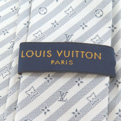 LOUIS VUITTON  M77608 tie Cravate Monogram Two-tone Stripe Silk mens