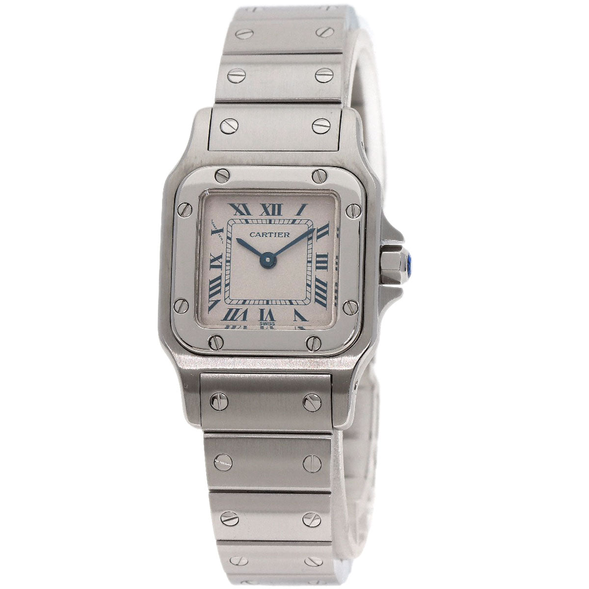 CARTIER Santos Galve SM Watches W20056D6 Stainless Steel/Stainless Steel Ladies
