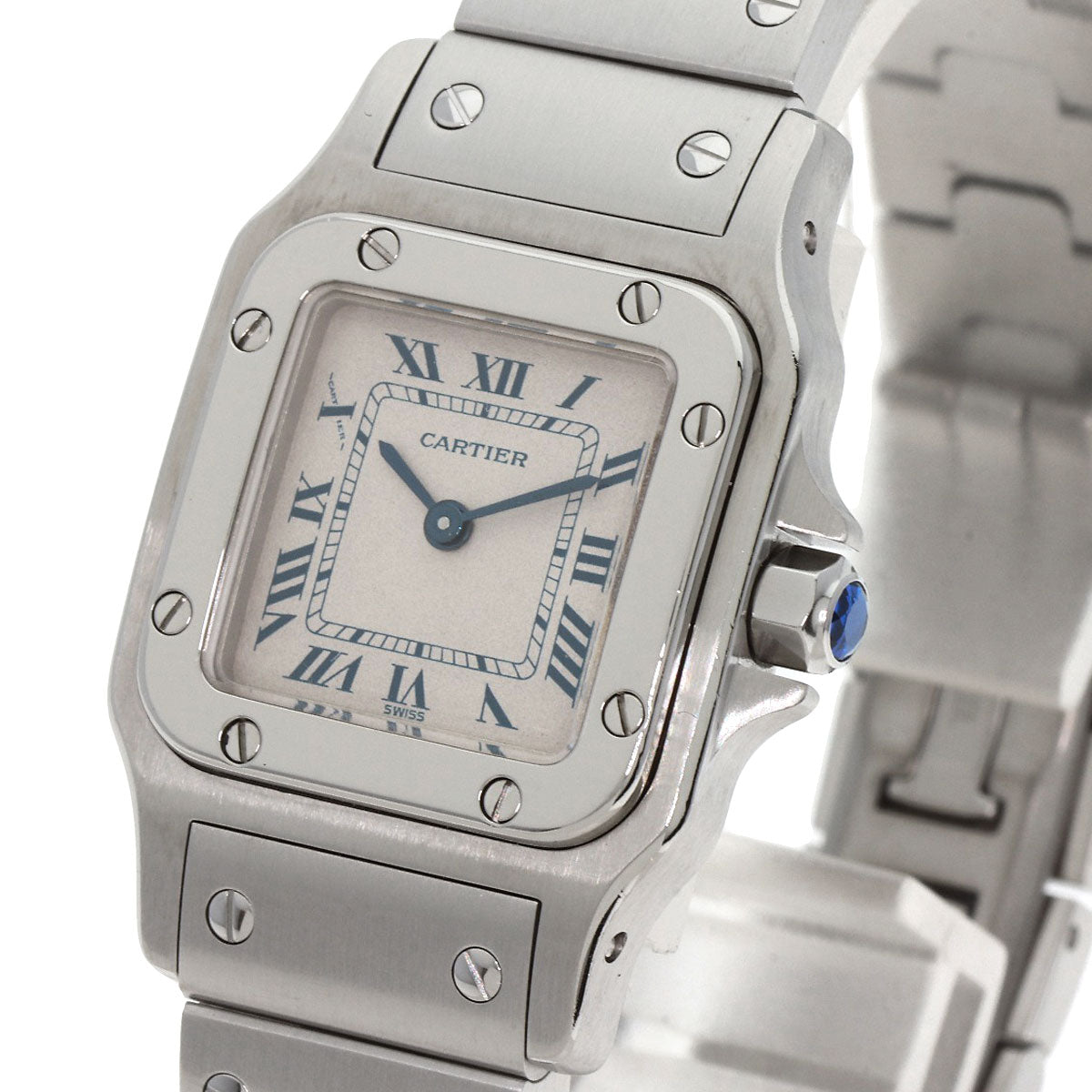 CARTIER Santos Galve SM Watches W20056D6 Stainless Steel/Stainless Steel Ladies