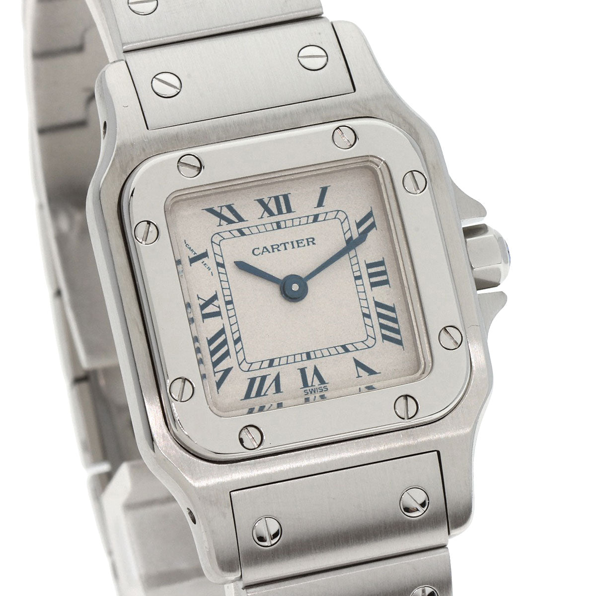 CARTIER Santos Galve SM Watches W20056D6 Stainless Steel/Stainless Steel Ladies