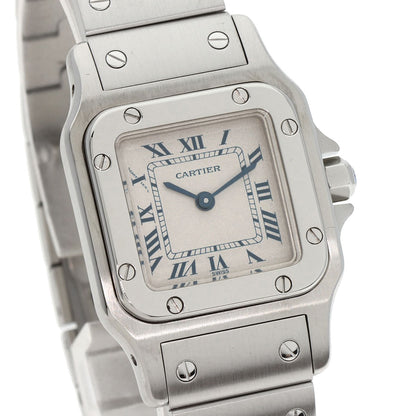 CARTIER Santos Galve SM Watches W20056D6 Stainless Steel/Stainless Steel Ladies