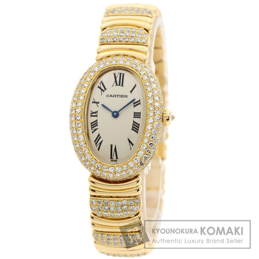 CARTIER Baignoire1920 Diamond Watches WB5004ES K18 Yellow Gold/18K Yellow Gold Ladies