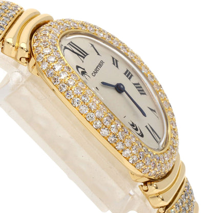 CARTIER Baignoire1920 Diamond Watches WB5004ES K18 Yellow Gold/18K Yellow Gold Ladies
