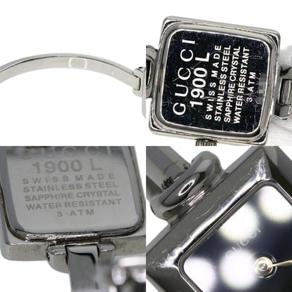 GUCCI Square face Watches 1900L Stainless Steel/Stainless Steel Ladies