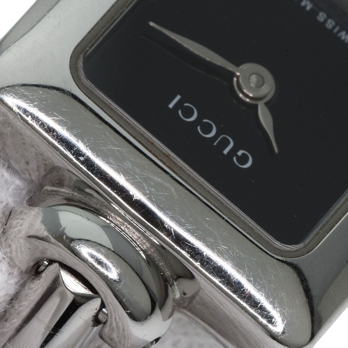 GUCCI Square face Watches 1900L Stainless Steel/Stainless Steel Ladies