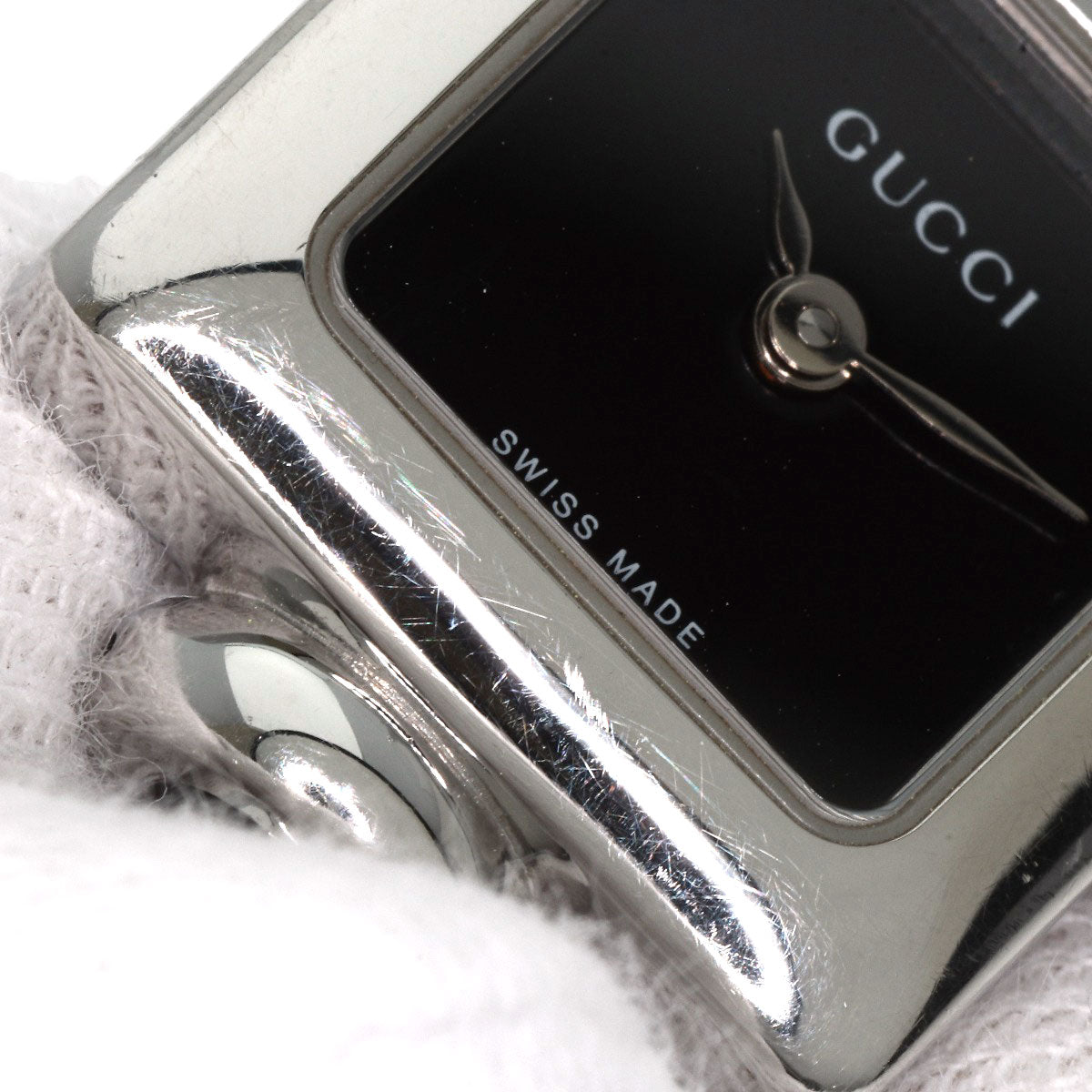 GUCCI Square face Watches 1900L Stainless Steel/Stainless Steel Ladies
