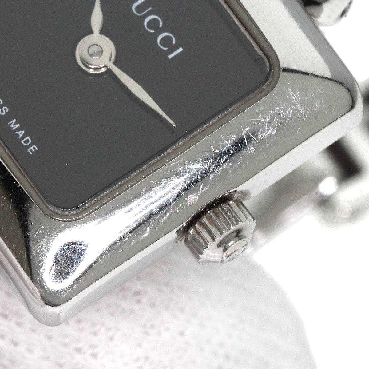 GUCCI Square face Watches 1900L Stainless Steel/Stainless Steel Ladies