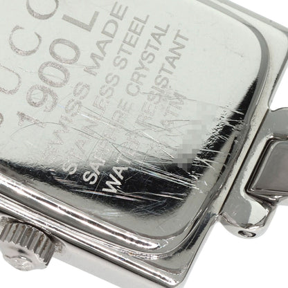 GUCCI Square face Watches 1900L Stainless Steel/Stainless Steel Ladies