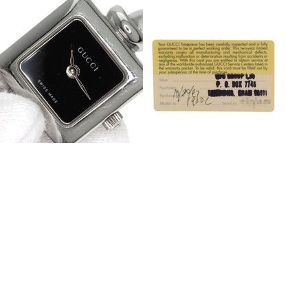 GUCCI Square face Watches 1900L Stainless Steel/Stainless Steel Ladies