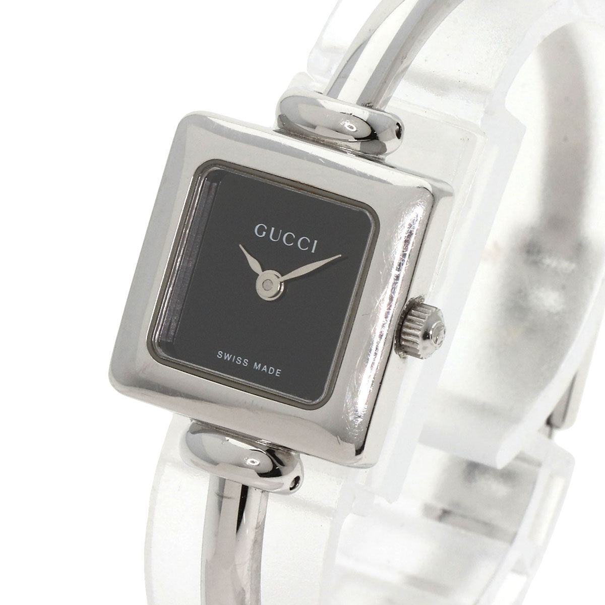 GUCCI Square face Watches 1900L Stainless Steel/Stainless Steel Ladies