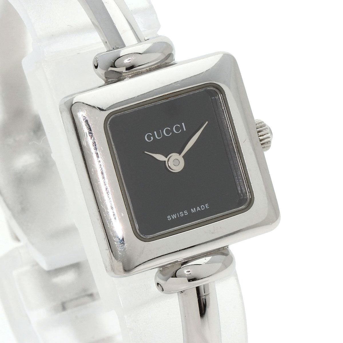 GUCCI Square face Watches 1900L Stainless Steel/Stainless Steel Ladies