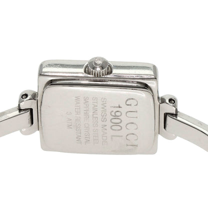 GUCCI Square face Watches 1900L Stainless Steel/Stainless Steel Ladies