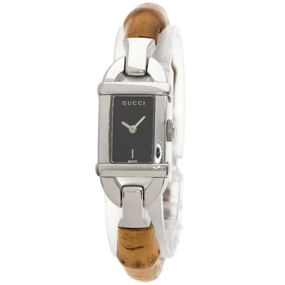 GUCCI Bamboo Watches 6800L Stainless Steel/Bamboo Ladies