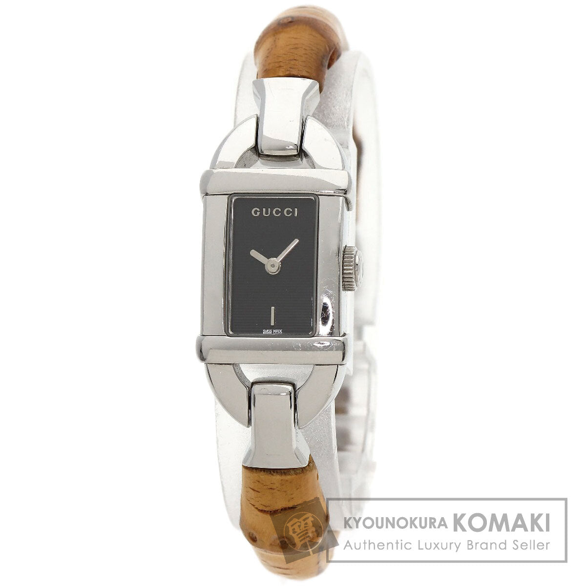 GUCCI Bamboo Watches 6800L Stainless Steel/Bamboo Ladies